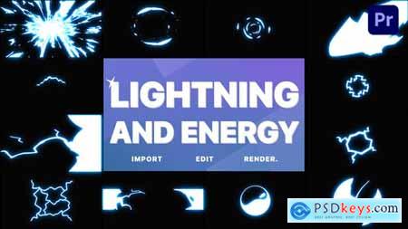 Lightning and Energy Elements Premiere Pro MOGRT 33225163