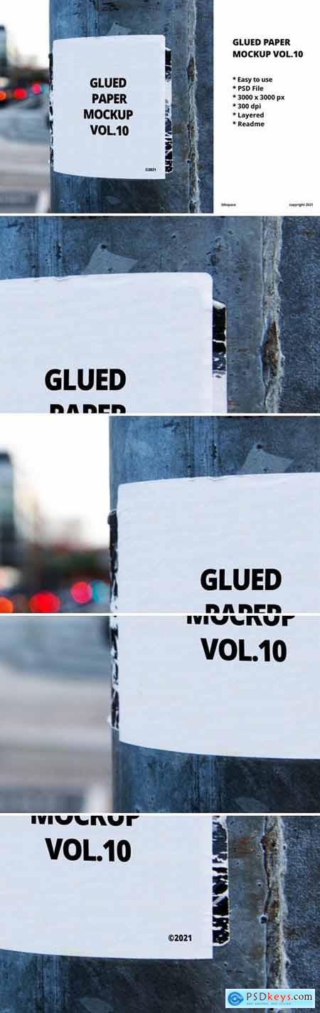 Glued Paper Mockup Vol.10