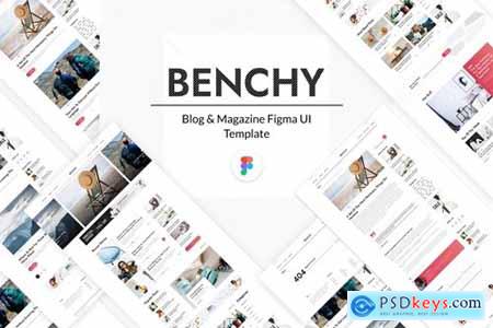 Benchy - Blog & Magazine Figma UI Template