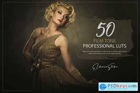 50 Film Tone LUTs and Presets Pack