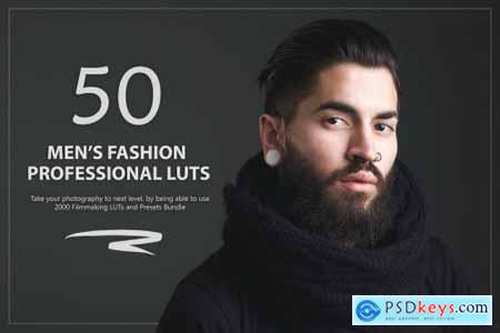 50 Mens Fashion LUTs and Presets Pack