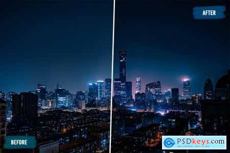 50 Night City LUTs and Presets Pack