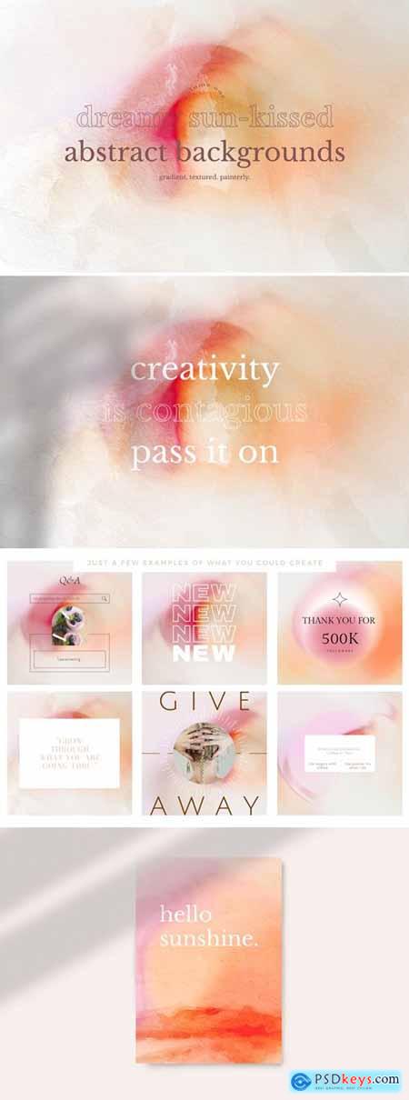Dreamy Sun-kissed Abstract Background Collection