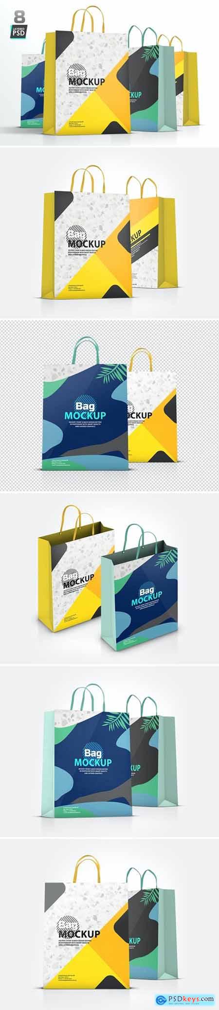 Shopping Bags 8 Layered PSD Mockups
