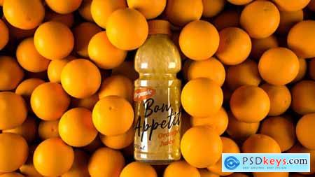 Orange Juice Bottle Label Mockup 4K 30169025