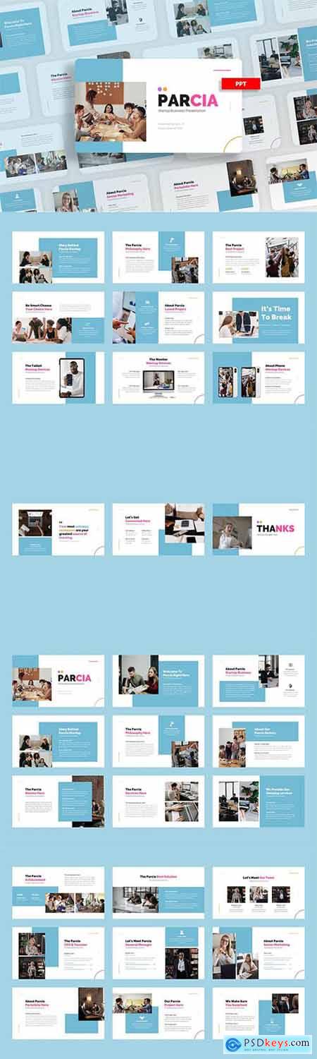 Parcia Startup Business - Powerpoint, Keynote and Google Slides Template