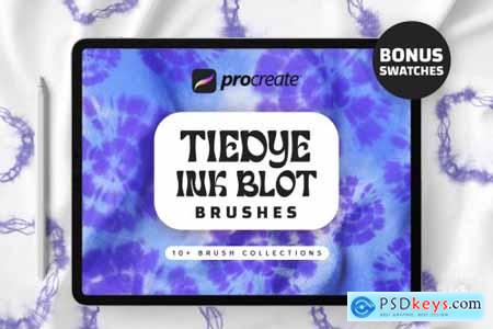 Procreate Tie Dye Ink Blot Brushes