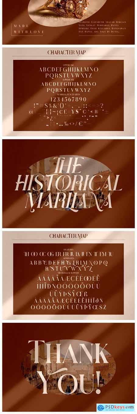 The Historical Marliana Font