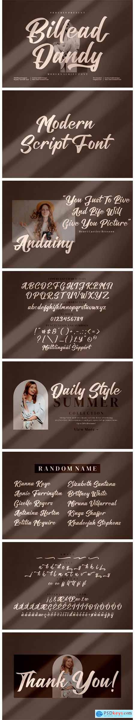 Billead Dandy Font