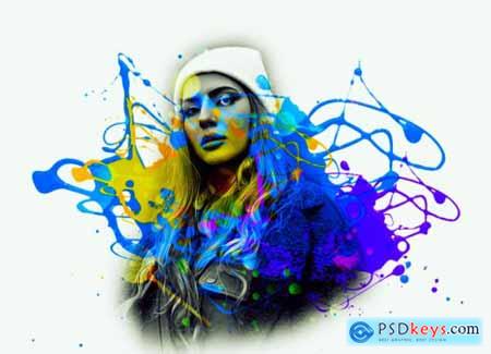 Watercolor Artist Photoshop Action 6373804