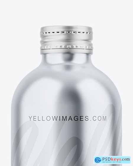 Glossy Metallic Bottle Mockup 87099