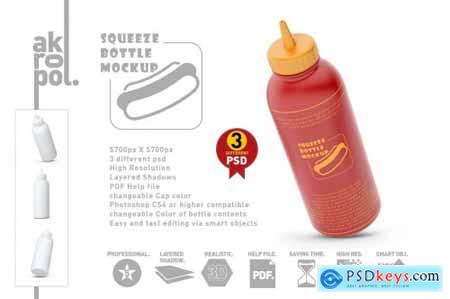 Squeeze Bottle Mockup 6102368
