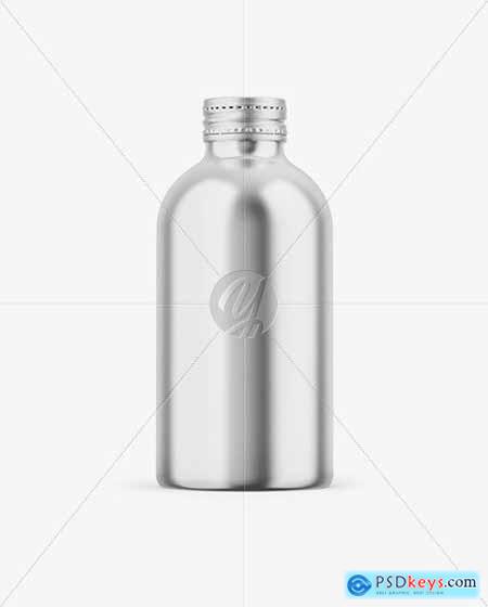 Glossy Metallic Bottle Mockup 87099