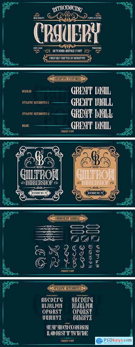 Cravery Font Family