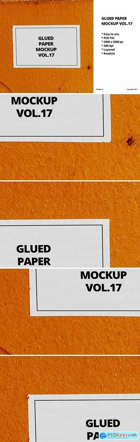 Glued Paper Mockup Vol.17