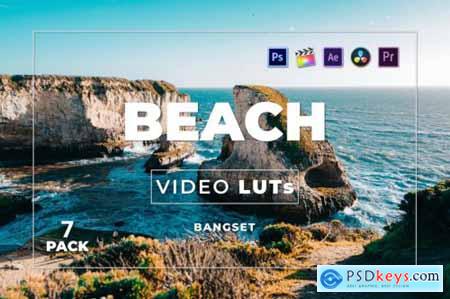 Bangset Beach Pack 7 Video LUTs