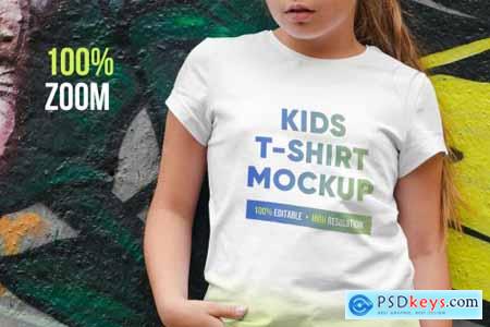 Kids Girl T-Shirt Mockups Vol8 5753184