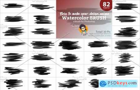 Watercolor Brush Bundle Vl 05 5746838