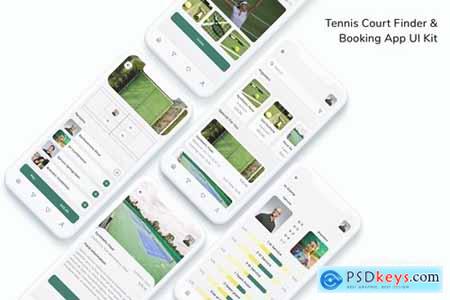 Tennis Court Finder & Booking App UI Kit