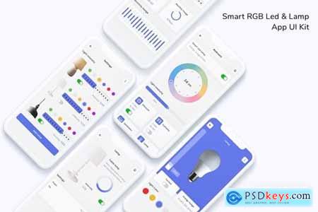Smart RGB Led & Lamp App UI Kit