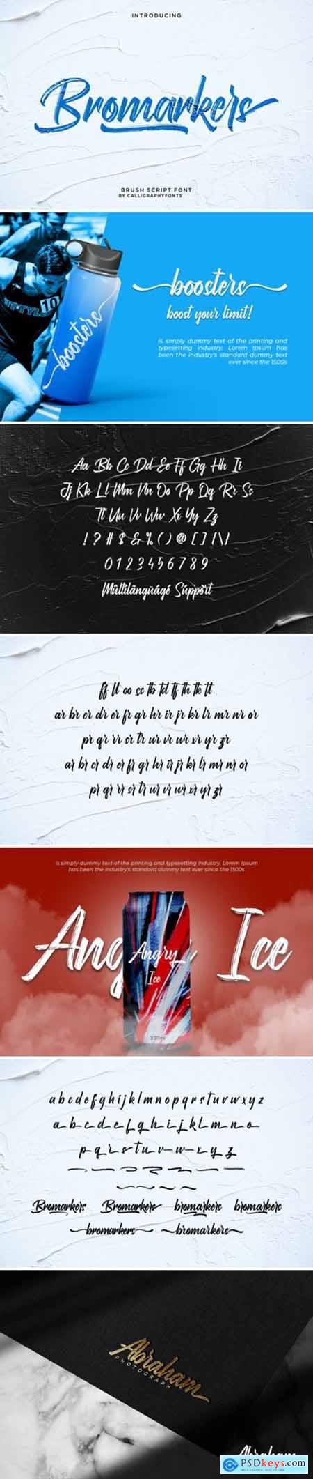 Bromarkers Font