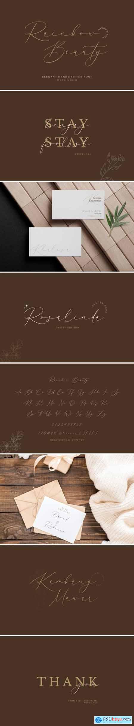 Rainbow Beauty Font