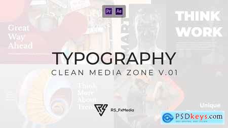 Typography Slide Clean Media Zone V.01 MOGRT 33415422