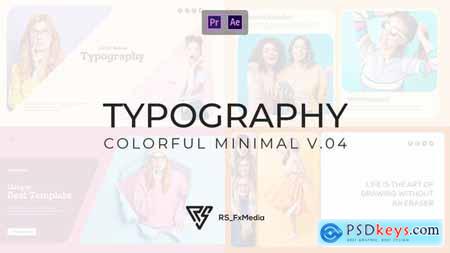 Typography Slide Colorful Minimal V.04 MOGRT 33415767
