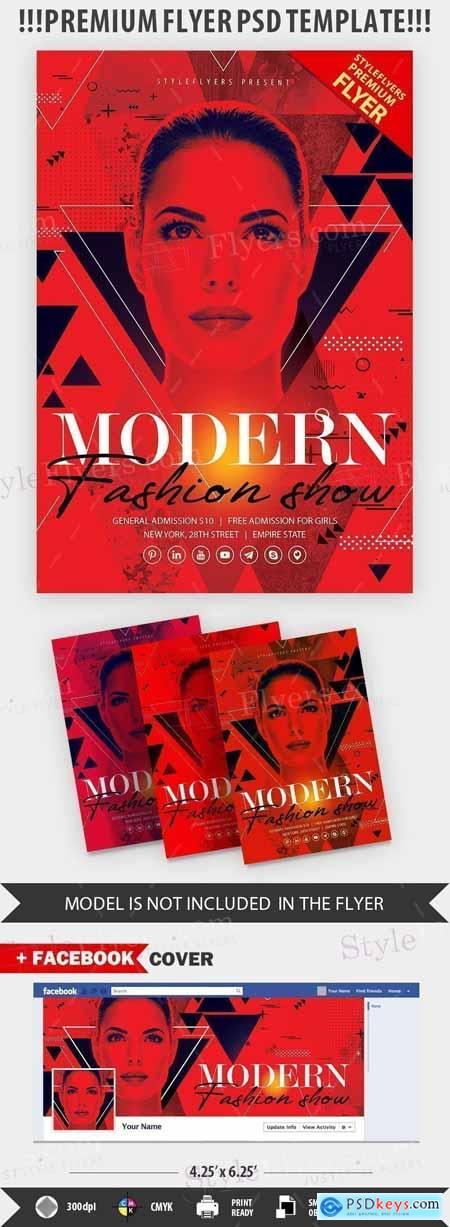 Modern Fashion Show PSD Instagram Post and Story Template