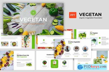 Vegetan - Organic Food & Vegetable Powerpoint, Keynote and Google Slides Template