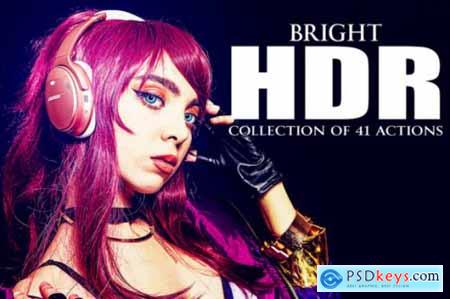 Bright HDR Collection of 41 PS Actions