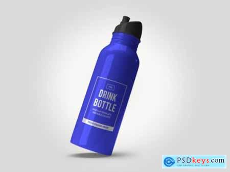 Bottle Flask 3D Mockup Template Bundle