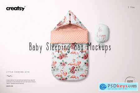 Baby Sleeping Bag Mockup Set 5592047