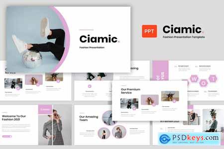Ciamic - Fashion Presentation Powerpoint, Keynote and Google Slides