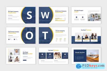 Company Profile - Business Powerpoint, Keynote and Google Slides Template