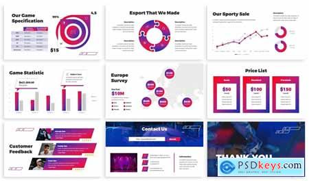 Blussion - Gaming Powerpoint Template AATWCCQ
