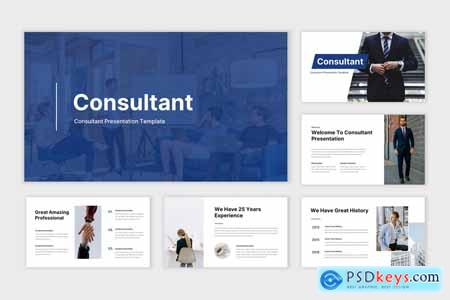 Consultant - Finance & Consulting Powerpoint, Keynote and Google Slides