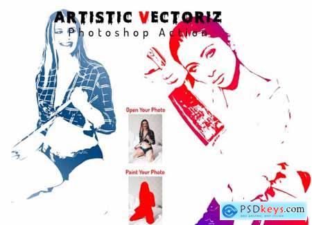 Artistic Vector Photoshop Action 6428864
