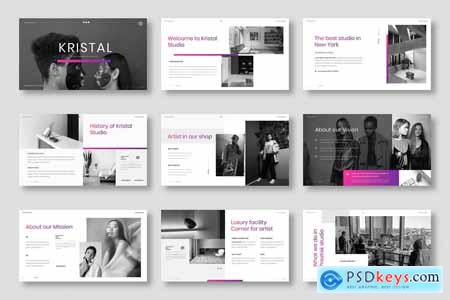 Kristal  Business Powerpoint, Keynote and Google Slides Template