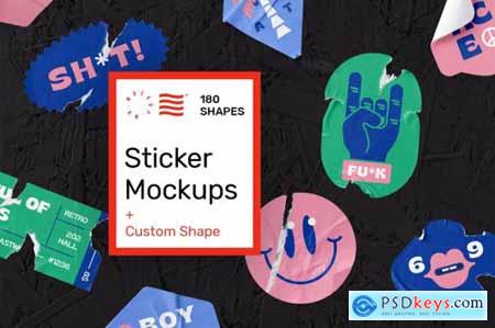 Sticker Mockups - Shape Generator 6412064