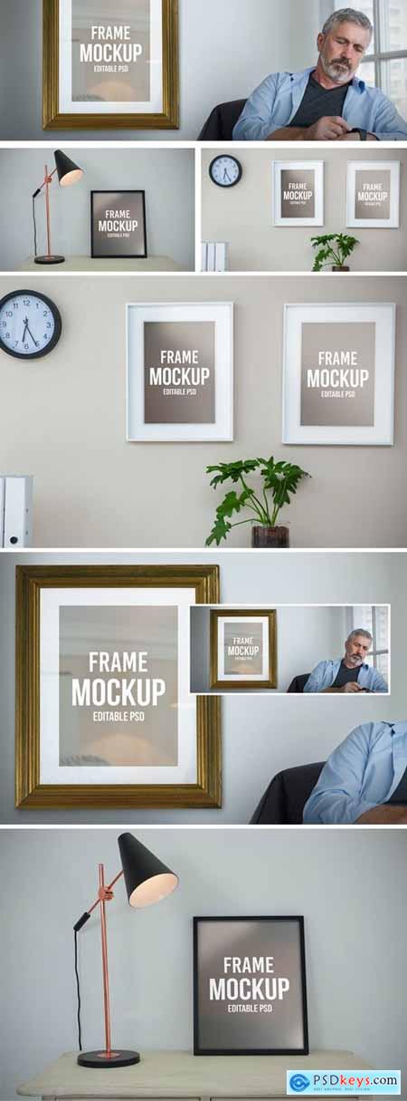 Office Picture Frame Mockup Set
