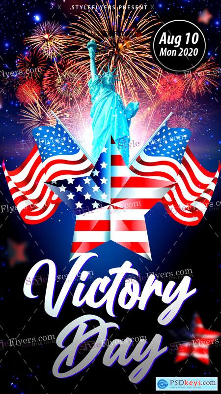 Victory Day PSD Flyer Template