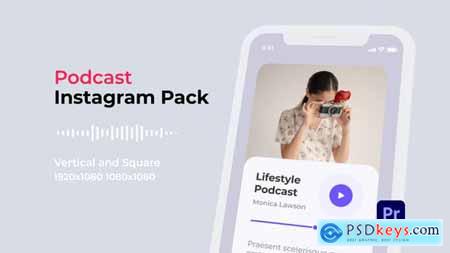 Podcast Instagram Pack Vertical and Square for Premiere Pro 33486583