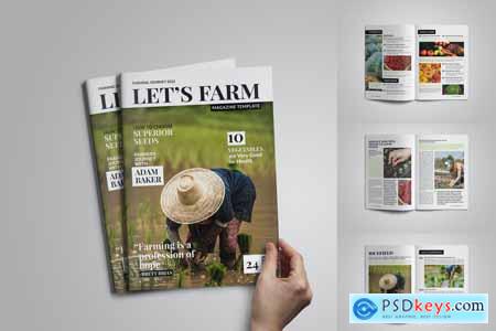 Lets Farm Magazine Template E3KCZJZ