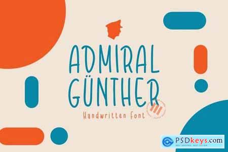 Admiral G&#252;nther - A Playful Monoline Font