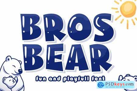 Bros Bear Friendly Logo Font