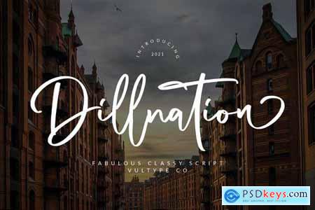 Dillnation - Elegant Signature Font