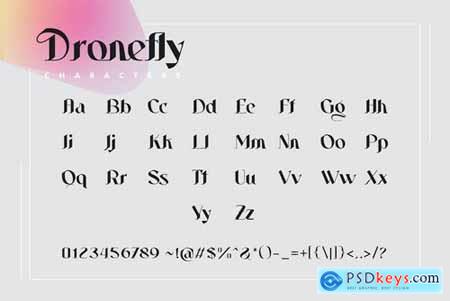 Dronefly Typeface