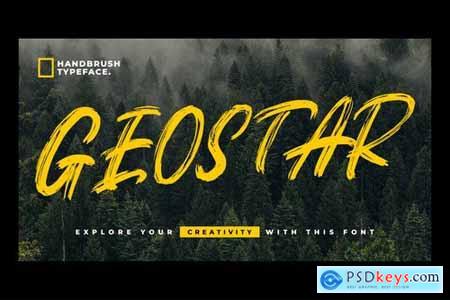 Geostar - Brush Font