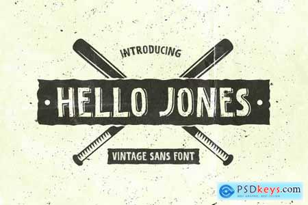 Hello Jones  Vintage Sans Font